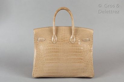 HERMÈS Paris made in France ∆ Year 2008

Bag "Birkin" 35cm in Crocodylus Porosus...
