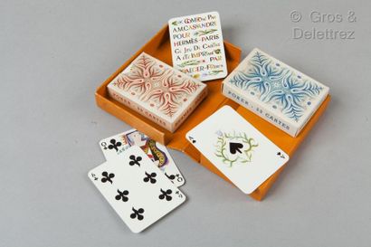 HERMES Paris par A.M.Cassandre - Impression Draeger Frères *Lot de deux jeux de cartes...