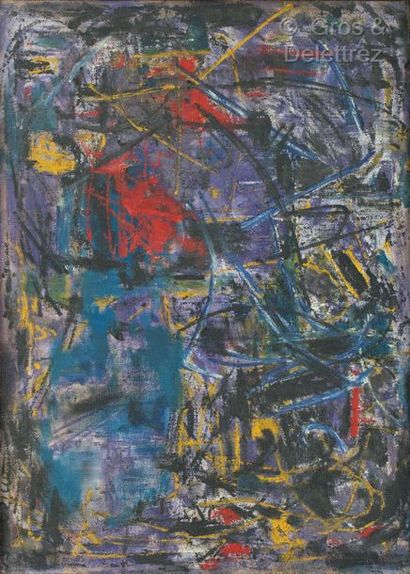 null 
XXth century school





Abstract composition, 1955?





Oil on canvas





Signed...