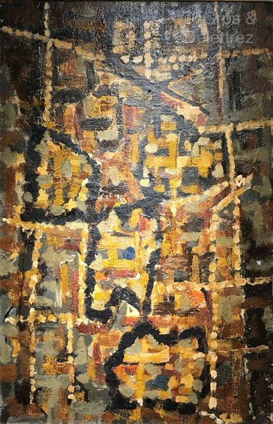 null LOUTTRE.B (1926-2012)

Composition in brown tones

Oil on panel

Signed lower...