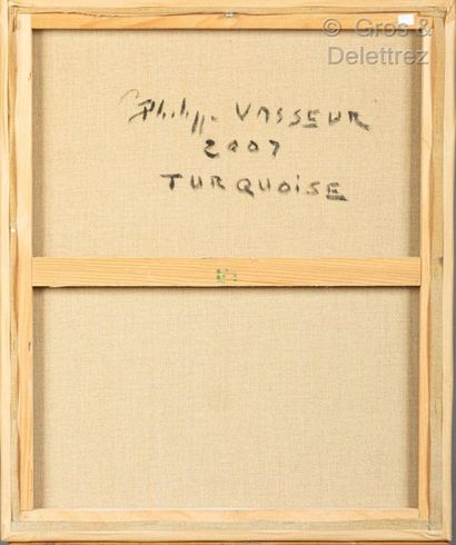 null Philippe VASSEUR (né en 1954)

"Turquoise"

Huile sur toile

Signée et datée

65...