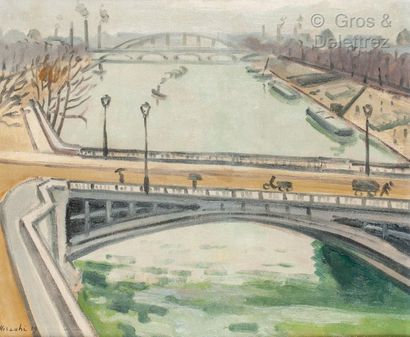 null Joseph MISRAKI (Egypt 1895 - ?)

View of Paris

Made in 1919

Oil on canvas

46...