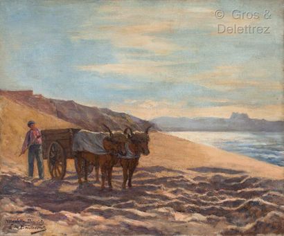 null Early 20th century FRENCH school 

The beach of Biarritz

Oil on canvas

Signed...