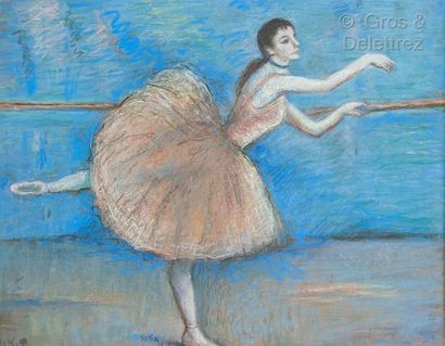 null Louis KRONBERG (Boston1872 – Palm Beach 1965)

Ballerine

Pastel sur papier...