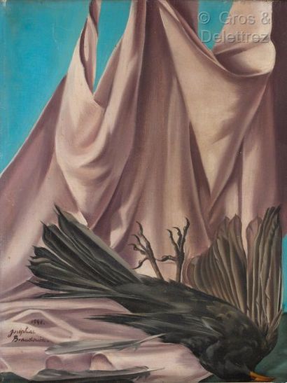 null Joséphine BAUDOIN (1909-2005)

L'oiseau mort

Huile sur toile signée en bas...