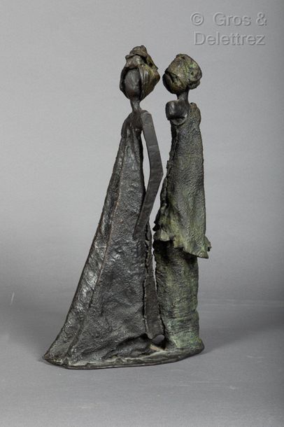 null Ecole MODERNE

Le couple

Epreuve en bronze

Signée Renée van LEUSDEN (1947),...