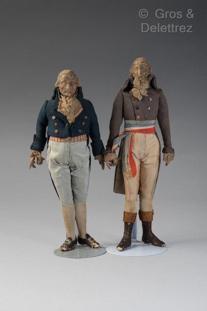 Très rares poupées portrait de George Washington...