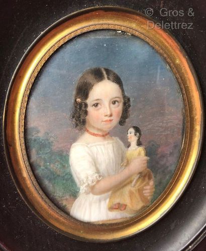null Ravissant portrait en miniature avec provenance

Ce portrait de petite fille...