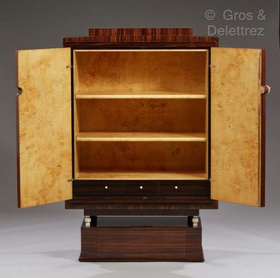 JACqUes-éMIle rUhlMAnn (1879-1933) Rare and exceptional "Duval" collector's cabinet...