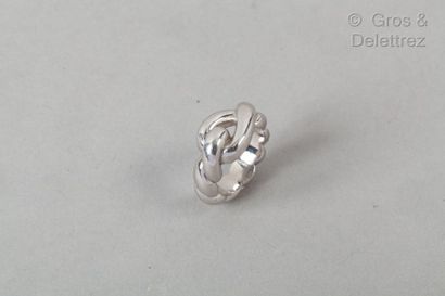 HERMES Paris * Ring " Twist " in silver 925 thousandths. Weight: 15.4 grs.