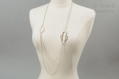 HERMÈS Paris made in France * 925 thousandths silver "Hitch" necklace. Weight: 88.60...