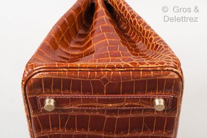 HERMES Paris made in France année 2004 ∆*Birkin" bag 30cm in Etruscan Porosus Crocodylus,...