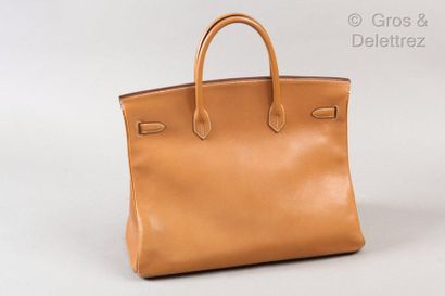 HERMES Paris made in France Année 1986 *40cm "Birkin" bag in gold grained calfskin...