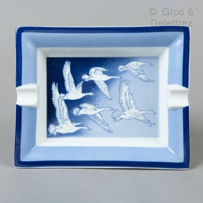 HERMES Paris made in France année 1979 *Rectangular porcelain ashtray made for the...