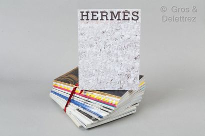 HERMES Lot comprising fourteen Hermès catalogues from 2000 to 2010.