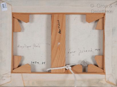 Claire PICHAUD (1935-2017) Sans titre, 1989

Acrylique sur toile froissée

(turquoise...