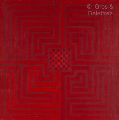 Claire PICHAUD (1935-2017) Labyrinthe, 1977

Rouge (labyrinthes/damier)

Acrylique...
