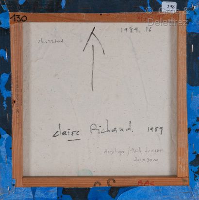 Claire PICHAUD (1935-2017) Sans titre, 1989

Acrylique sur toile froissée

(bleu...