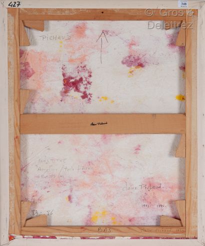 Claire PICHAUD (1935-2017) Sans titre, 1983-1986

Acrylique sur toile froissée

(rouge...