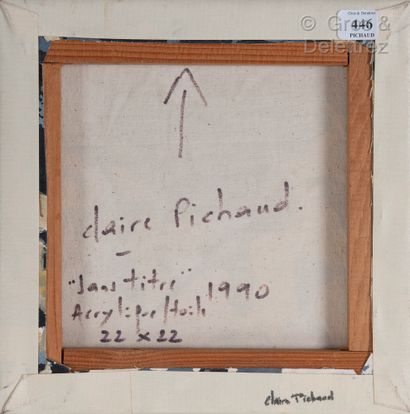 Claire PICHAUD (1935-2017) Sans titre, 1990

Acrylique sur toile froissée

(noir...