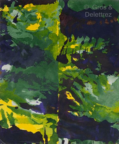 Claire PICHAUD (1935-2017) Sans titre, circa 1987

Acrylique sur toile froissée

(vert...