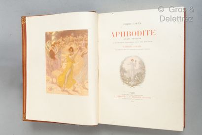 null [COLLIN] Pierre LOUYS. Aphrodite. Moeurs Antiques. Paris, Ferroud, 1909, in-4...
