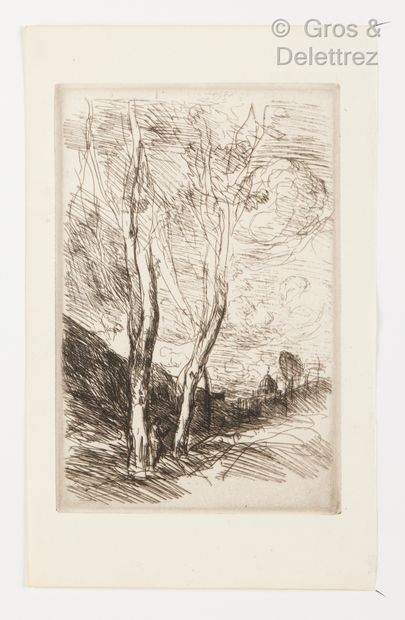 Camille COROT (1796 - 1875) Le Dôme florentin.

Eau-forte.

Très belle épreuve sur...