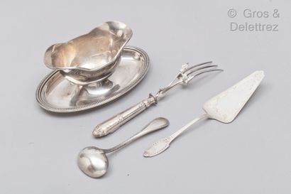 null Christofle

Sauce boat and sauce spoon in silver plated metal decorated with...