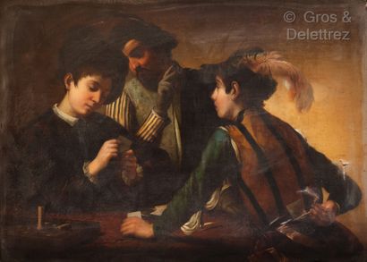 D’après CARAVAGE The cheaters

Oil on canvas

95 x 138cm

Small accidents and missing...