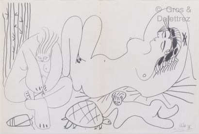 Pablo Picasso (1881-1973) Naked women lying down

Nude women lying down

Black engraving...