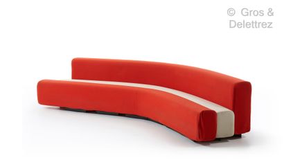 Pierre PAULIN (1927-2009) Articulated sofa called "Boudin Amphys", "Amphis" or "Serpent"...