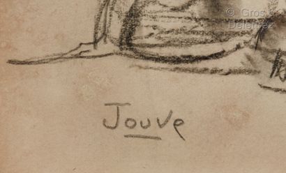 Paul JOUVE (1878-1973) Lion debout

Crayon gras et estompe.

Signé en bas à gauche.

Cachet...