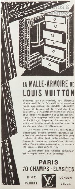 LOUIS VUITTON Circa 1925

Publicité encadrée «La Malle-Armoire».