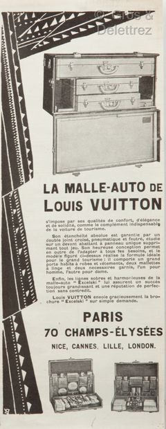 LOUIS VUITTON Circa 1925

Publicité encadrée «La Malle-Auto».