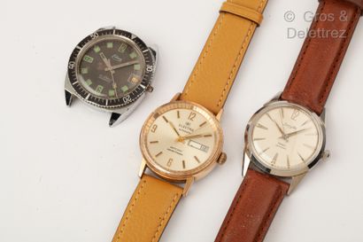 ELECTRA Wristwatch with gold-plated case, automatic movement. A mechanical Danyda...