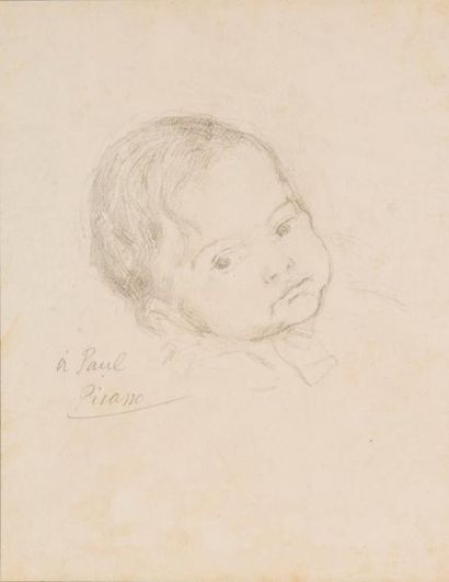 Pablo PICASSO (1881-1973) Portrait présumé de Paul Bergerot à l'âge de un an, 1903...
