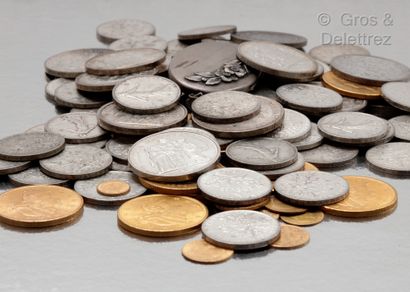 null Lot of two US$20 coins in yellow gold 900 thousandths. 1890/1906. P. 66,8g.