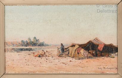 null Eugène DESHAYES (1862/68-1939)

Campement dans le Sud algérien 

Huile sur toile....