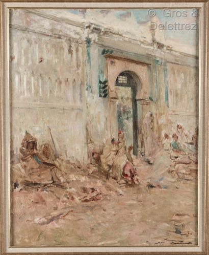 null 
Georges GASTE (1869-1910)




Porte du mausolée de Sidi Abderrahmane, Alger,...