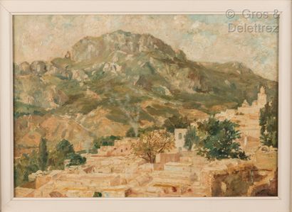 null Maxime NOIRE (1861-1927)

Village kabyle

Huile sur toile.

Signée en bas à...