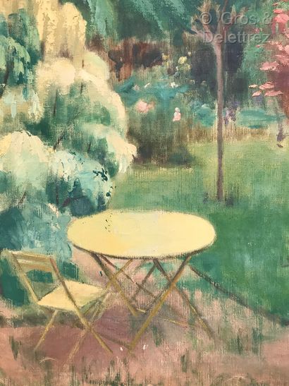 null Clémence Louise BURDEAU (1891-1983)

La terrasse à l automne au salon de jardin...