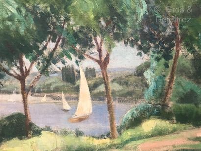 null Clémence Louise BURDEAU (1891-1983)

Voiliers sur un lac boisé

Huile sur toile

Signée...