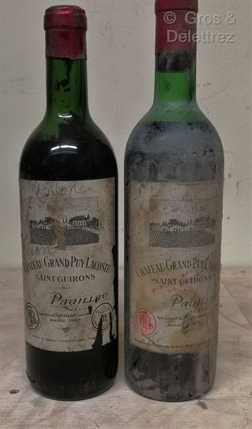 null 2 bouteilles

Château GRAND PUY LACOSTE - 5é GC Pauillac Millésimes 1965 et...