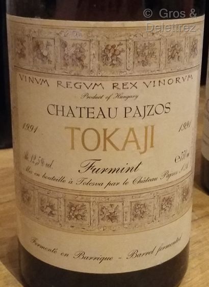 null 5 bouteilles

TOKAJI "Furmint" - Château PAJZOS 1991 Etiquettes légèrement tachées....