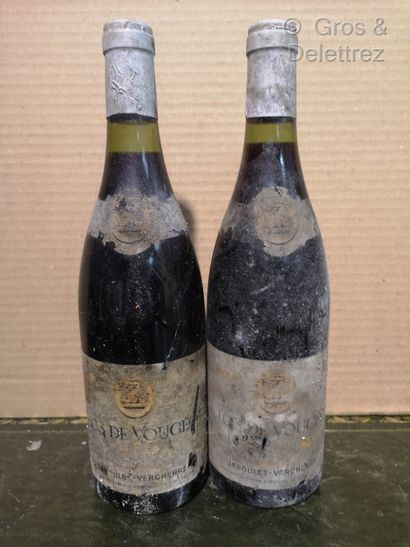 2 bouteilles 
CLOS de VOUGEOT Grand cru -...