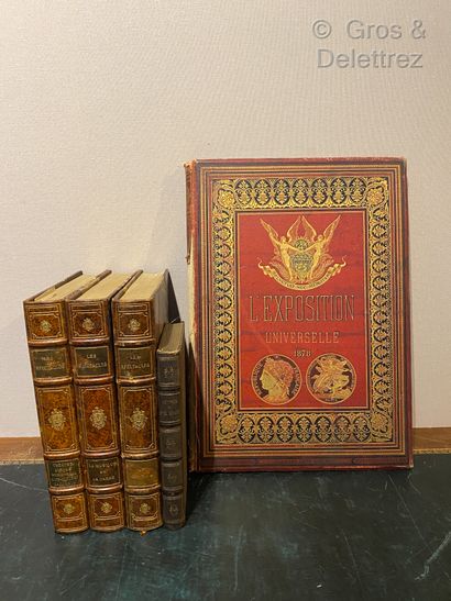 null Lot of 5 books including the Universal Exhibition of 1878, Letters from MMobilierame...