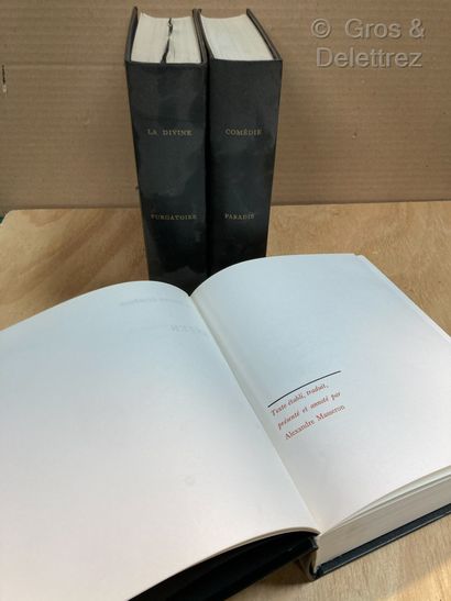  DANTE 
La divine comédie 
3 volumes reliés noir, Editions le club français du l...