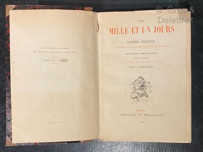 null E. DUPUIS

Les mille et un jours. Contes persans

Exemplaire numéroté 133 sur...