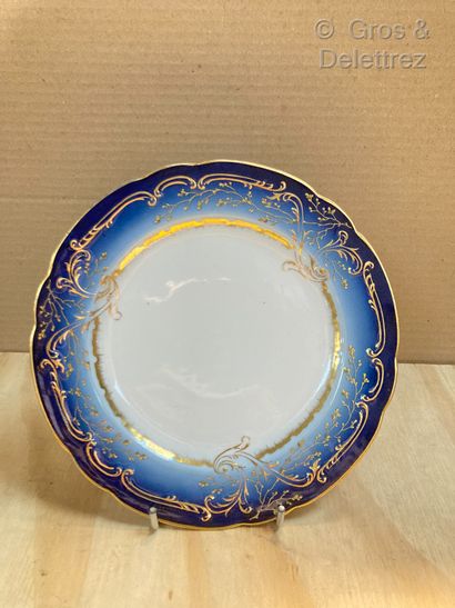 null Pirkenhammer, Autriche

Partie de service chantournée en porcelaine à décor...