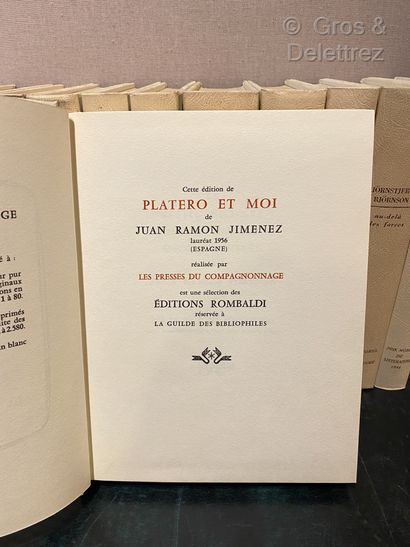 null Lot de 22 livres des Editions Rombaldi illustrés par PICASSO ?, dont Platero...